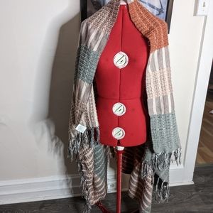 Nordstrom Rack Multi Patterned Wrap with Fringe
